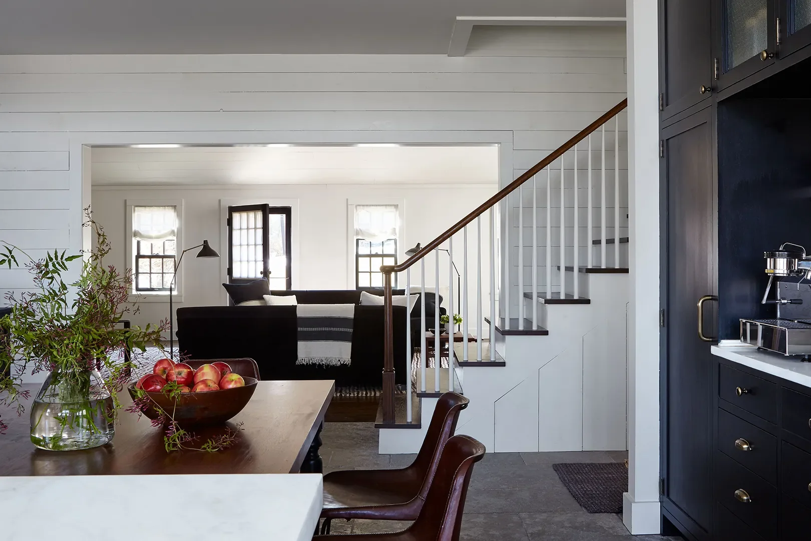A Stone Farmhouse, Civil War–Era Addition, and Stucco New Build Come Together in the Hudson Valley