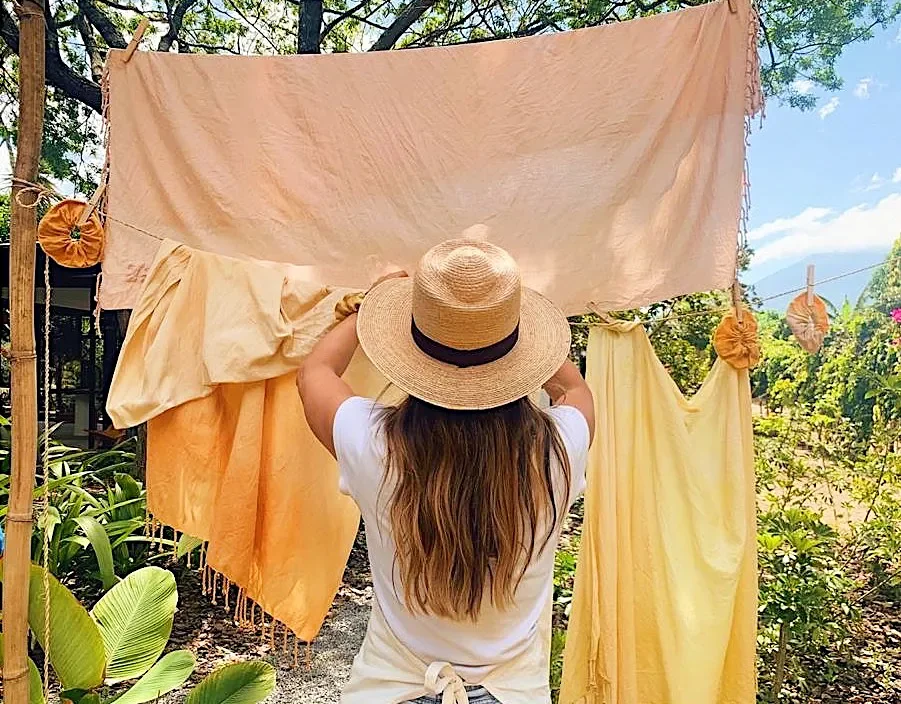 Another Use for the Turmeric in Your Pantry: Tie-Dyeing Pillowcases